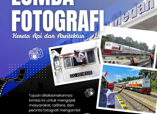 Rayakan HUT ke-80, KAI Divre I Sumut Gelar Lomba Fotografi untuk Umum