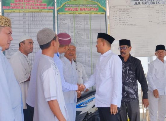 Wali Kota Tanjungbalai Resmikan Musholla Amaliyyah Menjadi Masjid Amaliyyah
