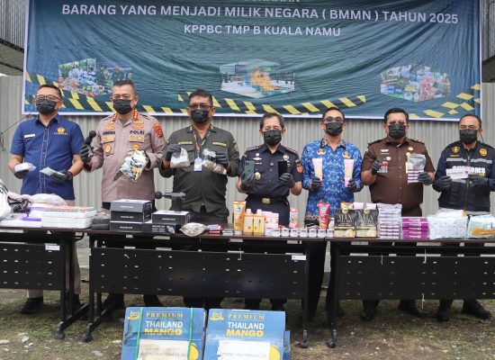 Bea Cukai Kualanamu Musnahkan 3.229 Unit Barang Milik Negara Hasil Penindakan