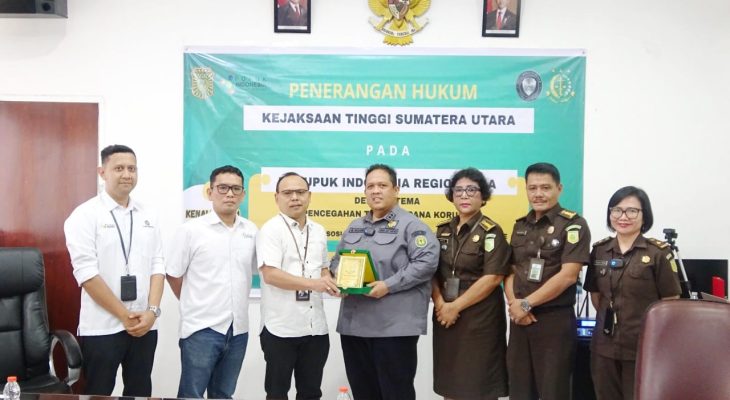 Kejati Sumut Gelar Penerangan Hukum di PT Pupuk Indonesia Regional 1A, Dukung Ketahanan Pangan Lewat Mitigasi Korupsi