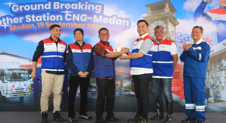Groundbreaking Mother Station CNG Pertama di Medan, Wujud Nyata Pemenuhan Energi Ramah Lingkungan