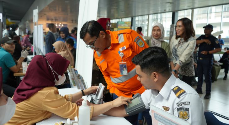 HUT Ke-80, KAI Sumut Gelar Donor Darah dan Cek Kesehatan Gratis di Sejumlah Stasiun