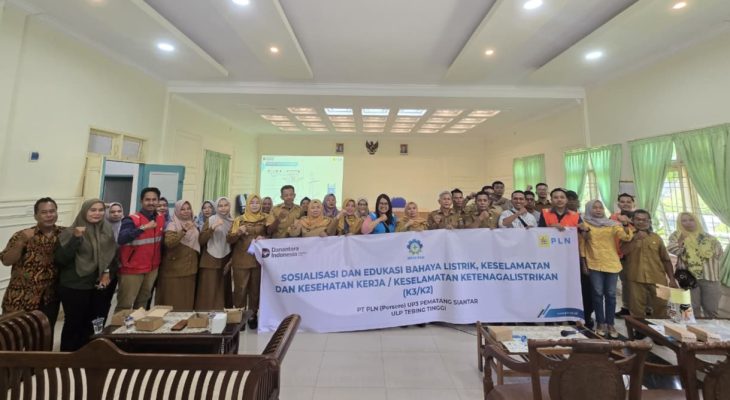 PLN UID Sumut Gelar Sosialisasi Bahaya Listrik dan Edukasi K3/K2 di Tebing Tinggi