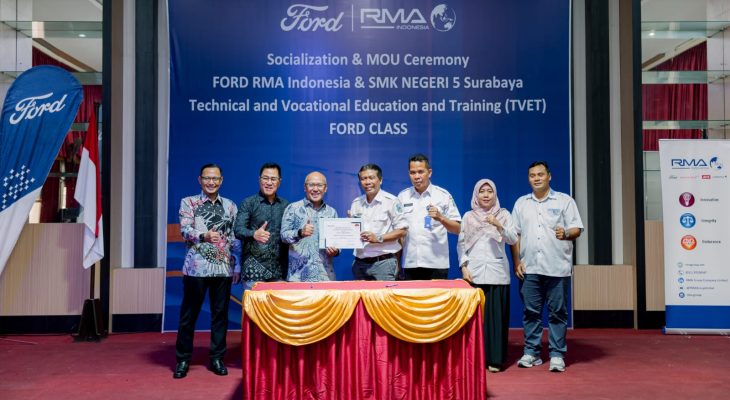 Ford RMA Indonesia Hadirkan Program TVET Ford Class di Surabaya, Perkuat Pendidikan Vokasi Otomotif