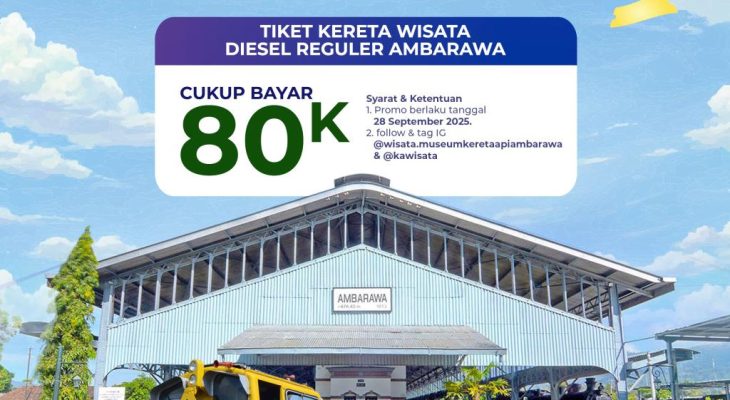 KAI Wisata Dukung HUT ke-80 KAI dengan Promo Spesial Hingga 28% untuk Pelanggan Setia