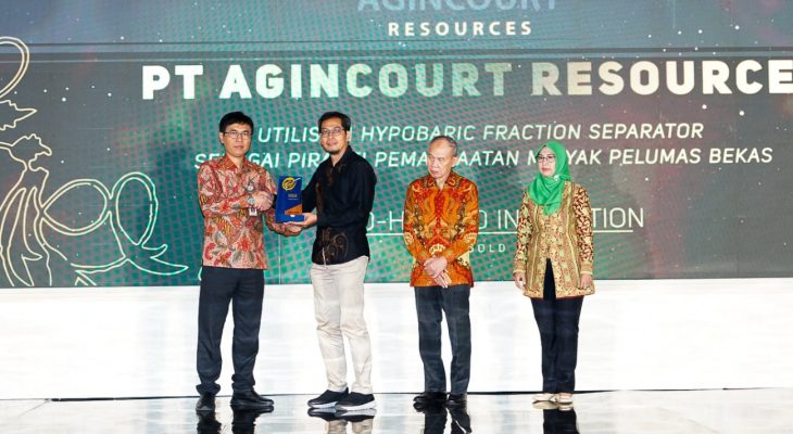 Inovasi Daur Ulang Mandiri Oli Bekas, Agincourt Resources Raih EPSA 2025