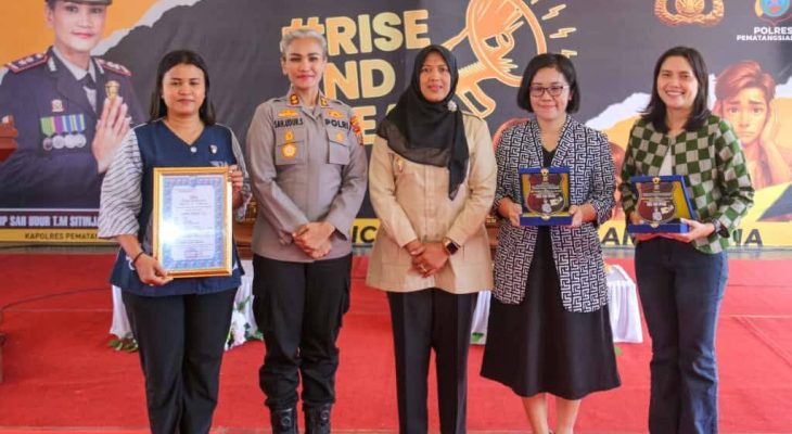 Herlina Hadiri Sosialisasi dan Kampanyekan #Rise and Speak Bersama Polres Pematangsiantar