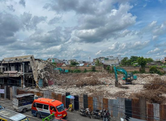 Progres Perobohan Gedung IV Pasar Horas Sudah 35 Persen