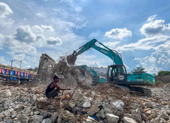 7 Hari, Perobohan Gedung IV Pasar Horas Capai 55 Persen