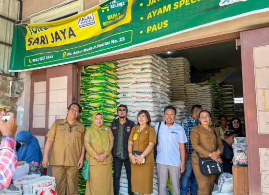 Pemko dan Satgas Pangan Polres Pematangsiantar Sidak HET Beras di 4 Lokasi