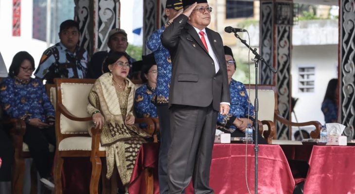 Wesly Inspektur Upacara Peringatan Hari Sumpah Pemuda ke-97 di Lapangan Adam Malik