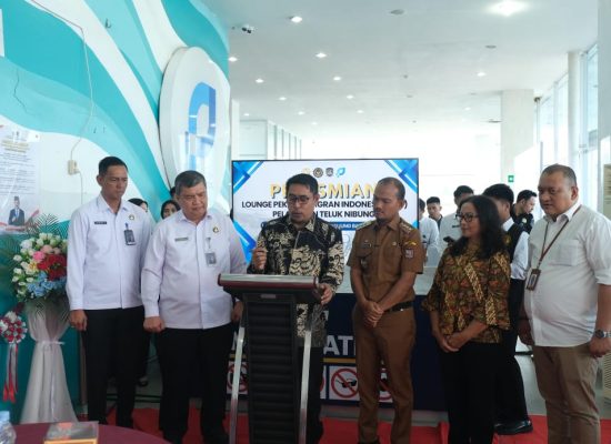 Peresmian PMI Lounge di Pelabuhan Teluk Nibung, Wujud Kepedulian Pemerintah bagi Pekerja Migran Indonesia