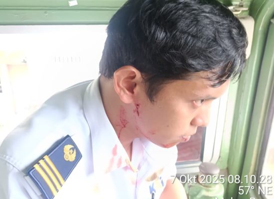 KAI Sumut Cari Pelaku Pelemparan terhadap KA di Kab. Asahan, Asisten Masinis Alami Luka di Wajah