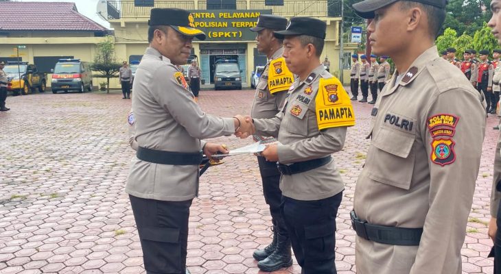Kapolres Tanjungbalai Pimpin Apel Pelantikan dan Peresmian Pamapta, Ini Tugas dan Fungsinya