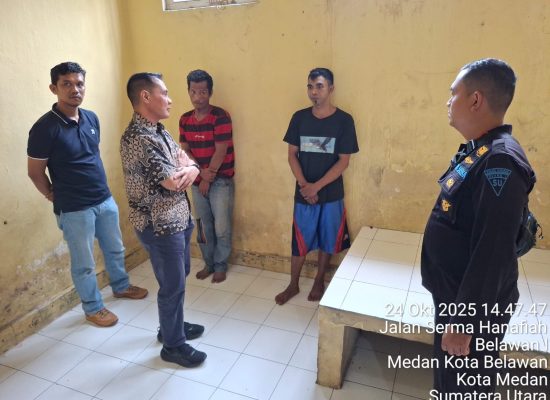 KAI Divre I Sumut Bersama Polsek Belawan Berhasil Tangkap DPO Pelaku Pencurian Alat Sinyal Perkeretaapian