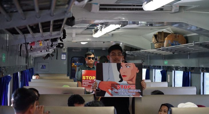 KAI Sumut dan Komunitas Divre 1 Railfans Bersinergi Gelar Sosialisasi Anti Pelecehan Seksual di Atas KA