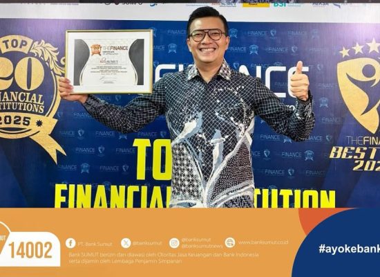 Bank Sumut Raih Dua Penghargaan Bergengsi di Ajang The Finance Top 20 Financial Institutions Award 2025