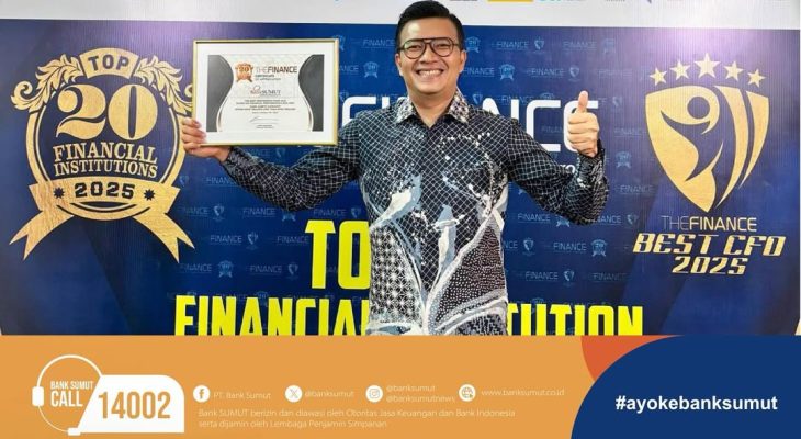 Bank Sumut Raih Dua Penghargaan Bergengsi di Ajang The Finance Top 20 Financial Institutions Award 2025