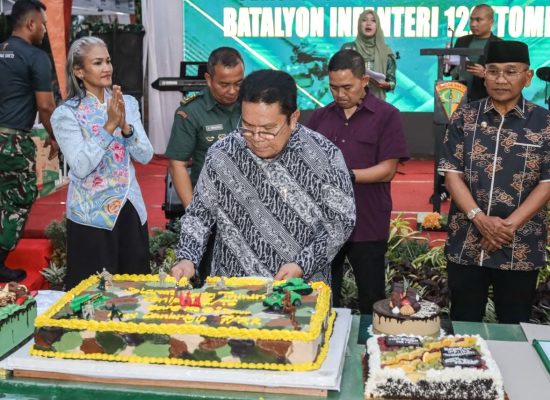 Hadiri Peringatan HUT ke-61 Batalyon Infanteri 122/TS, Wesly Puji Pasukan TS  Telah Tunjukkan Dedikasi Luar Biasa