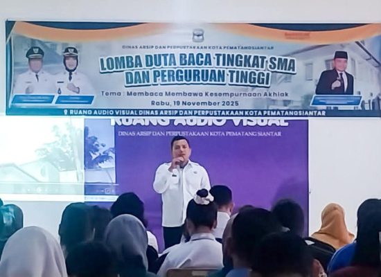 Wesly Diwakili Hamzah Fanshuri Buka Lomba Pemilihan Duta Baca Tingkat SMA dan Perguruan Tinggi