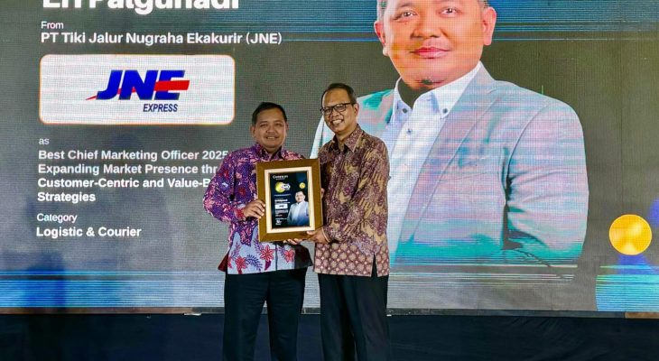 JNE Raih Penghargaan Best Chief Marketing Officer (CMO) Award 2025