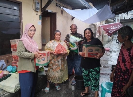 Palacheta Subie Subianto Salurkan Bantuan ke Dapur Mandiri bagi Korban Banjir di Jalan Multatuli