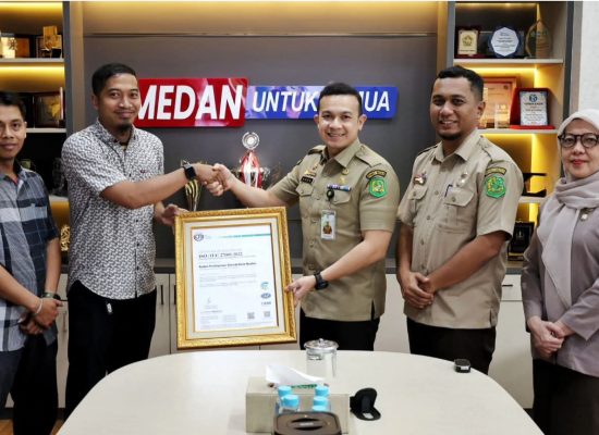 Bapenda Kota Medan Raih Sertifikasi ISO 27001:2022, Perkuat Keamanan Data Pajak Daerah