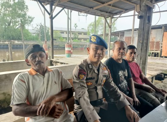 Ajak Nelayan Jaga Laut, Polairud Tanjung Balai Imbau Waspada Kapal Ilegal