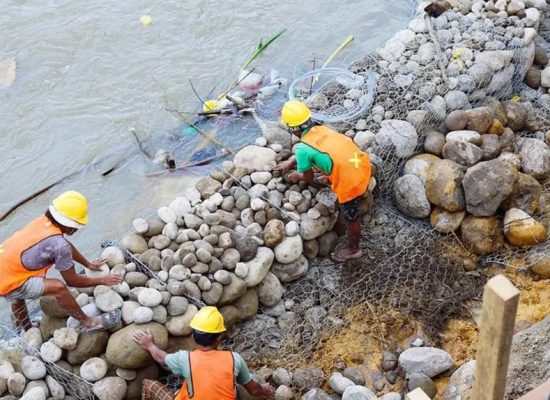 BBWS Sumatera II Lakukan Tanggap Darurat Banjir di Sungai Deli, Pasang Bronjong 40 Meter di Medan Maimun