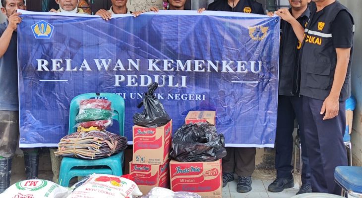 Kemenkeu Peduli–Bea Cukai Lhokseumawe Bantu Korban Banjir Bandang di Aceh Utara dan Bireuen