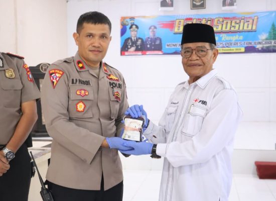 Sambut Natal 2025, Polres Tanjungbalai Gelar Aksi Donor Darah