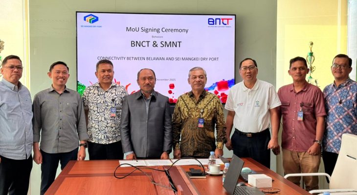 BNCT dan Sei Mangkei Dry Port Teken MoU Perkuat Konektivitas Logistik Sumatera Utara