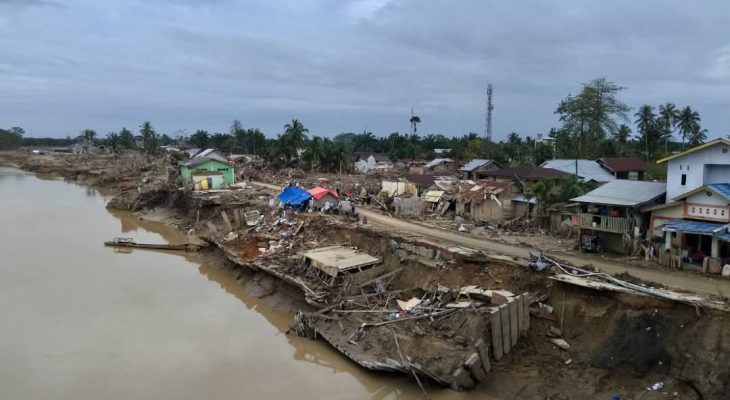 Desa Kota Lintang Bawah Nyaris Hilang Usai Diterjang Banjir Besar
