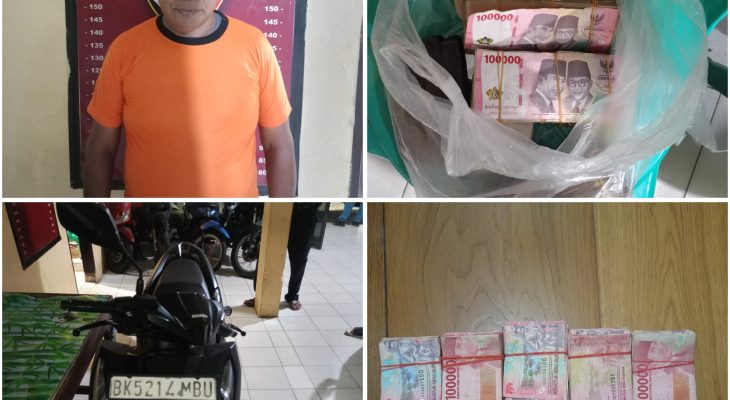 Beli Emas Rp185 Juta Pakai Uang Palsu dari Kardus, Pengangguran di Tamora Diangkut Polisi