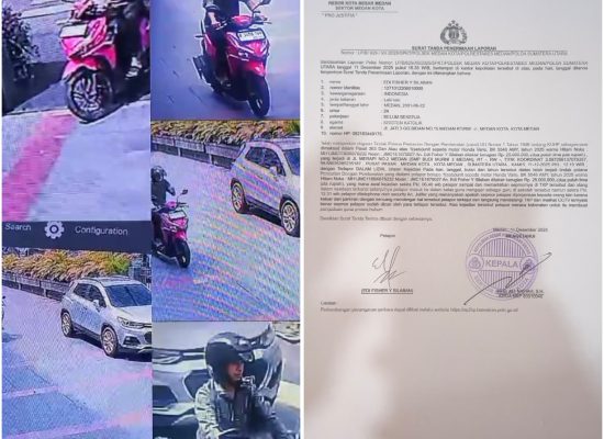 Motor Guru Raib di Area SMP Budi Murni 3 Medan, Aksi Dua Pelaku Terekam CCTV