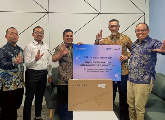 Lintasarta Kirim Starlink dan Bantuan Kemanusiaan ke Aceh–Sumut untuk Pulihkan Komunikasi Pascabencana