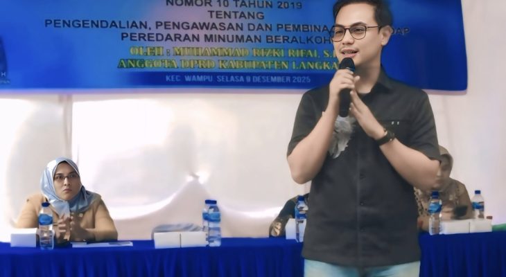Pengendalian Peredaran Miras, Rizki Rifai Gandeng Dinas Kesehatan Gelar Sosialisasi di Wampu