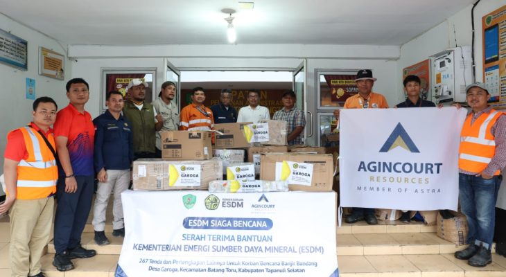 Sinergi ESDM, Pemkab Tapsel, dan PTAR Salurkan Bantuan Bencana Batang Toru