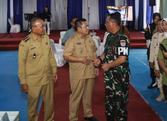Wali Kota Wesly Turut Menyambut Kunker  Danpuspomad Mayjen TNI Eka Wijaya Permana di Denpom I/1 Pematangsiantar