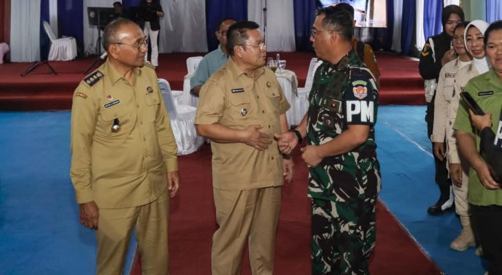 Wali Kota Wesly Turut Menyambut Kunker  Danpuspomad Mayjen TNI Eka Wijaya Permana di Denpom I/1 Pematangsiantar