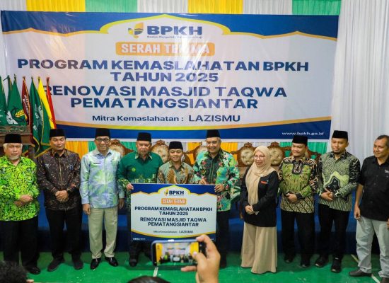 Wali Kota Wesly Diwakili Asisten Zainal Siahaan Hadiri Serah Terima Renovasi Masjid Taqwa Pematangsiantar