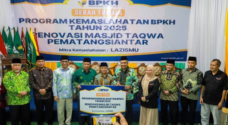 Wali Kota Wesly Diwakili Asisten Zainal Siahaan Hadiri Serah Terima Renovasi Masjid Taqwa Pematangsiantar