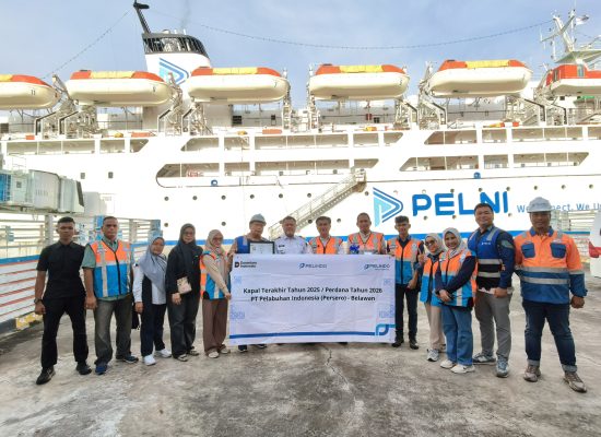 Pelindo Belawan Lepas Kapal Terakhir 2025, Sambut Operasional Awal Tahun 2026