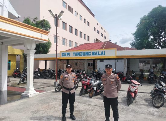 Polres Tanjungbalai Amankan Sejumlah Gereja dalam Rangka Perayaan Tahun Baru