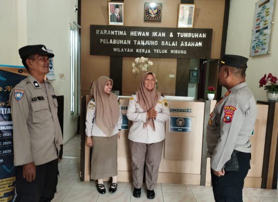 Sat Binmas Polres Tanjung Balai Sambangi Kantor Karantina Pelabuhan