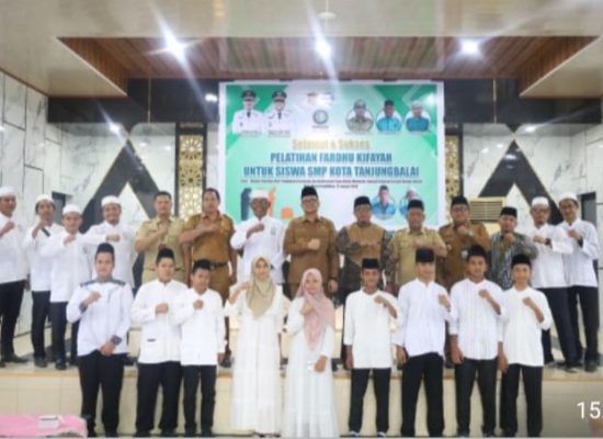 Wakil Wali Kota Tanjungbalai Buka Pelatihan Fardhu Kifayah bagi Siswa SMP Negeri