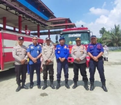 Sat Binmas Polres Tanjung Balai Sambangi Kantor Damkar Tanjung Balai
