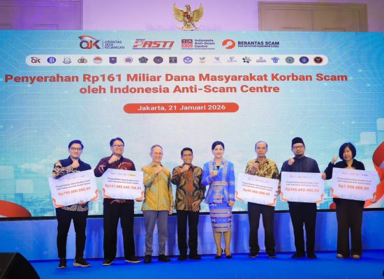 OJK dan IASC Kembalikan Rp161 Miliar Dana Korban Kejahatan Digital