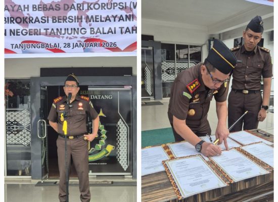Penandatanganan Pakta Integritas Tegaskan Tak Ada Ruang KKN di Kejari Tanjungbalai