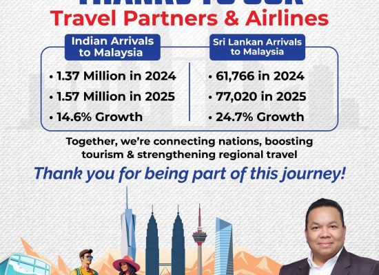 Kunjungan Wisatawan India dan Sri Lanka ke Malaysia Naik Signifikan pada 2025